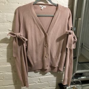 Pink button sweater